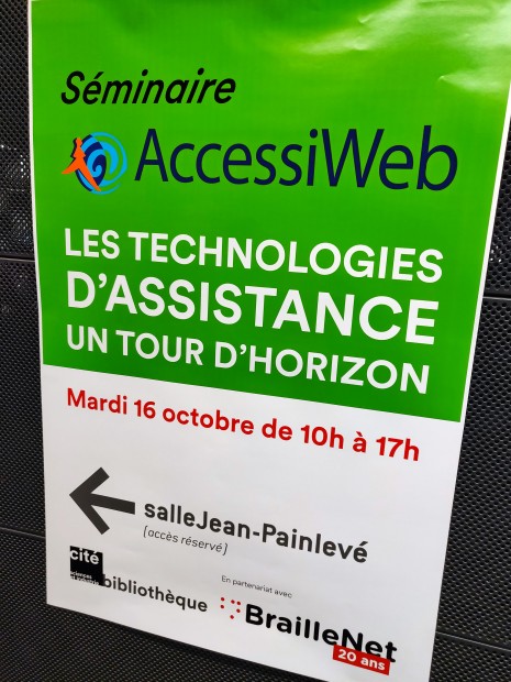 Affiche du séminaire AccessiWeb