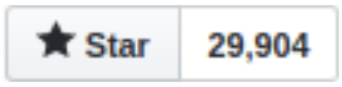 Nombre de "stars" sur github pour Next.js avec le chiffre de 29 904